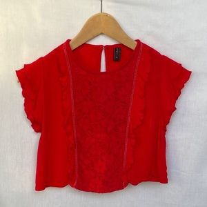 Valija Gitana Red Crop Top